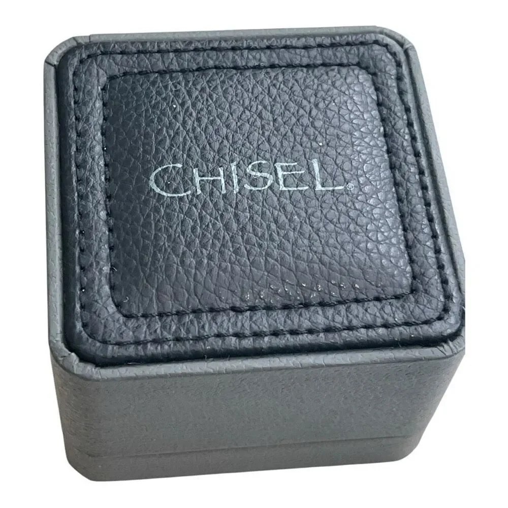 CHISEL Stainless Steel Polished Cufflinks in Box NEW
